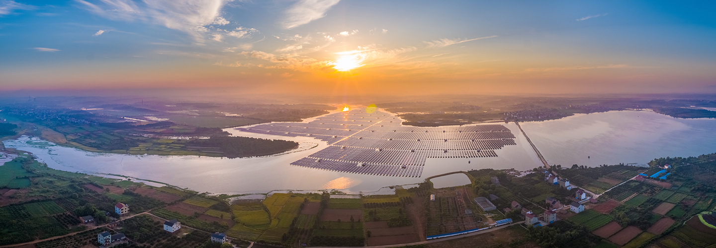 kaiyun(集团)电子科技江西鄱阳123.235MW “渔光互补”型光伏发电扶贫项目